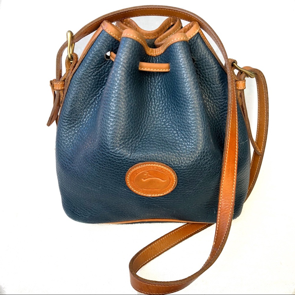 Rare 1980s Vintage Dooney and Bourke Bucket Bag